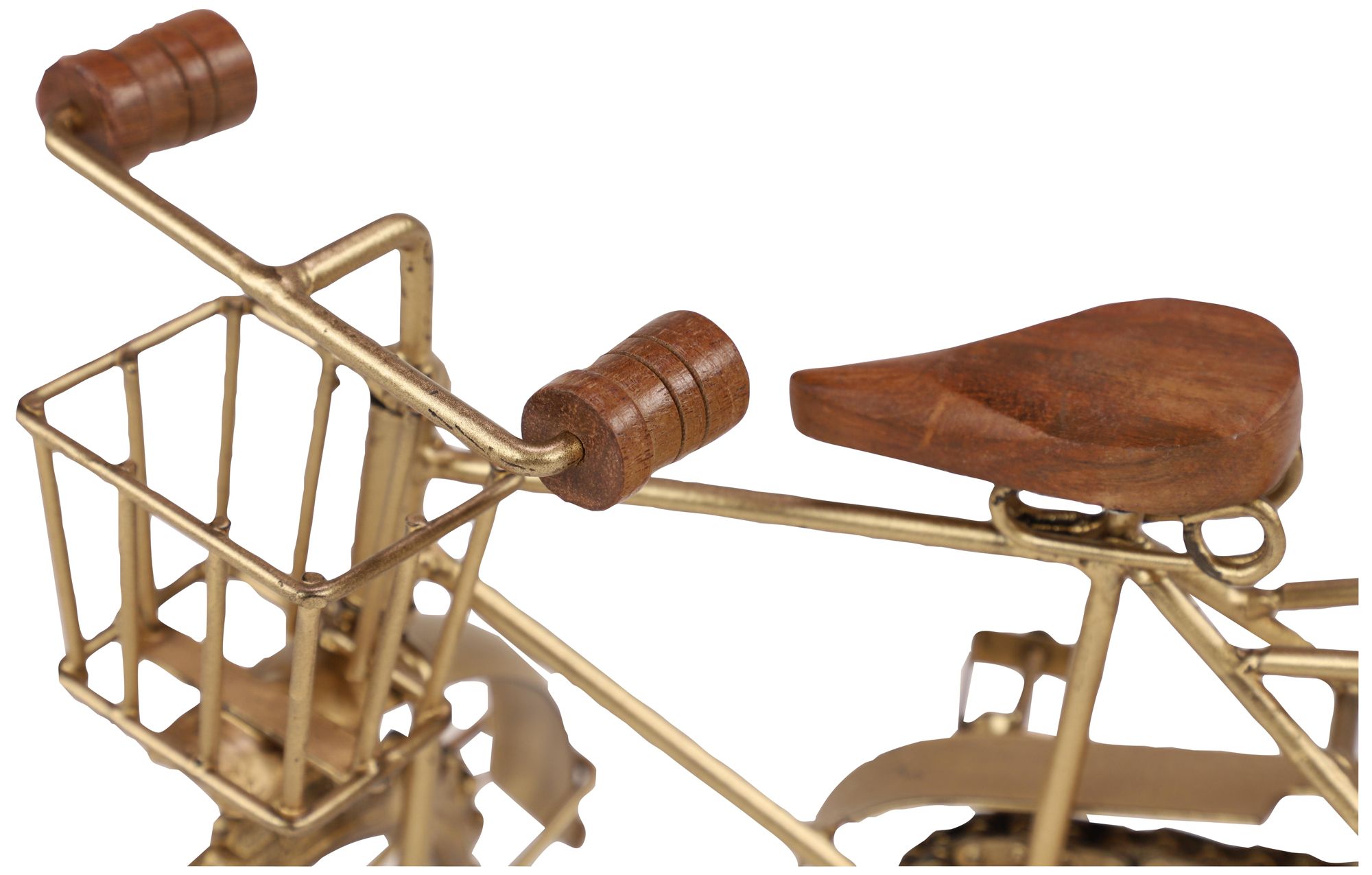 Image 4 Gold Metal Vintage Sculpture, 14" x 5" x 8" more views