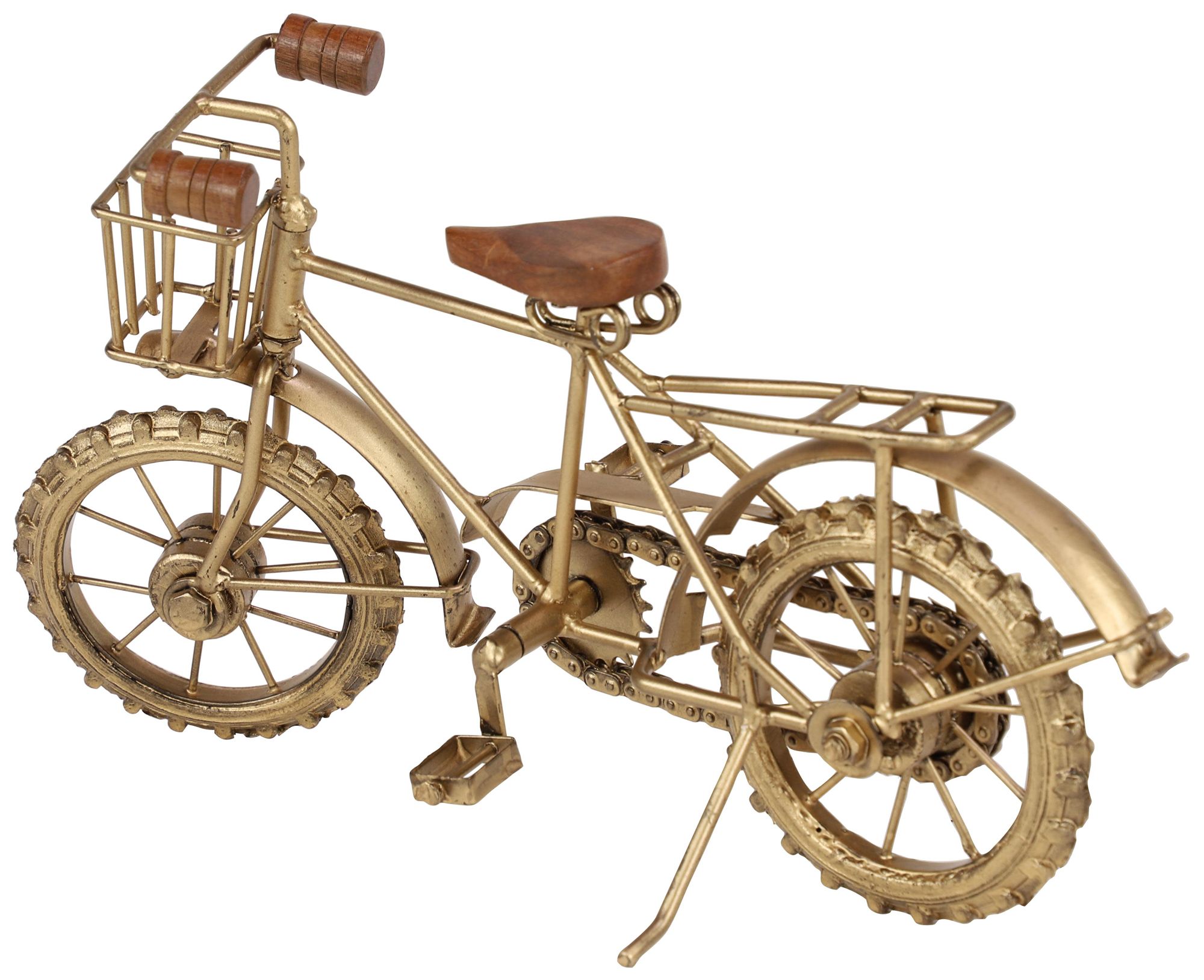 Image 6 Gold Metal Vintage Sculpture, 14" x 5" x 8" more views