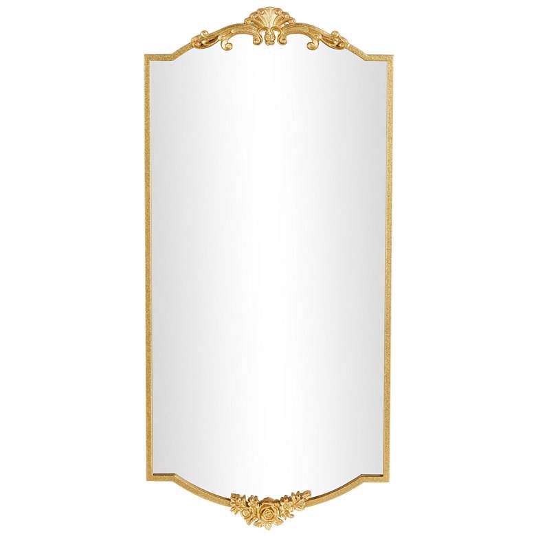 Image 1 Gold Metal Vintage Wall Mirror, 20" x 1" x 42"