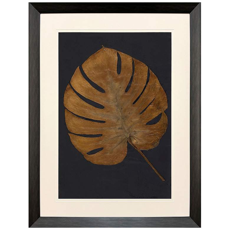 Image 2 Gold Monstera I 36"W x 48"H Framed Art