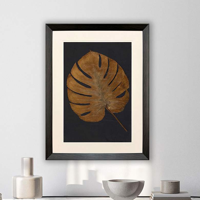 Image 1 Gold Monstera I 36"W x 48"H Framed Art