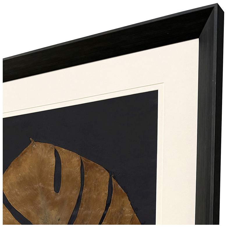 Image 4 Gold Monstera I 36"W x 48"H Framed Art more views