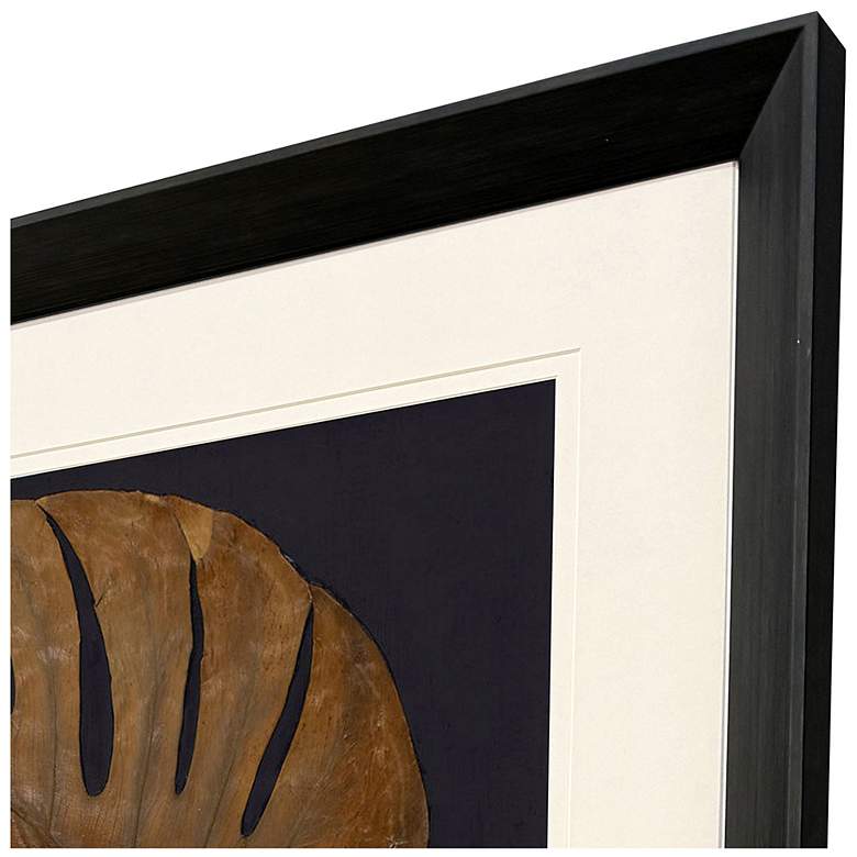 Image 4 Gold Monstera II 36"W x 48"H Framed Art more views