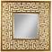 Gold Openwork Chinoiserie 37 1/2" Square Wall Mirror