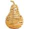 Gold Pear Decorative Jar with Lid