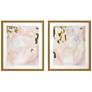 3_Gold Planet I 26" High 2-Piece Giclee Framed Wall Art Set