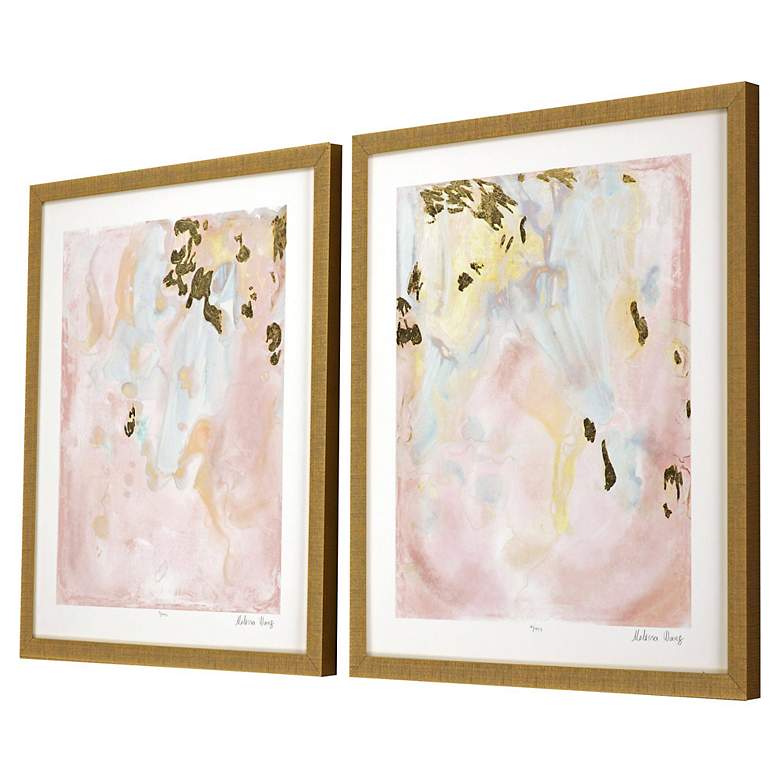 Image 5 Gold Planet II 26" High 2-Piece Giclee Framed Wall Art Set more views