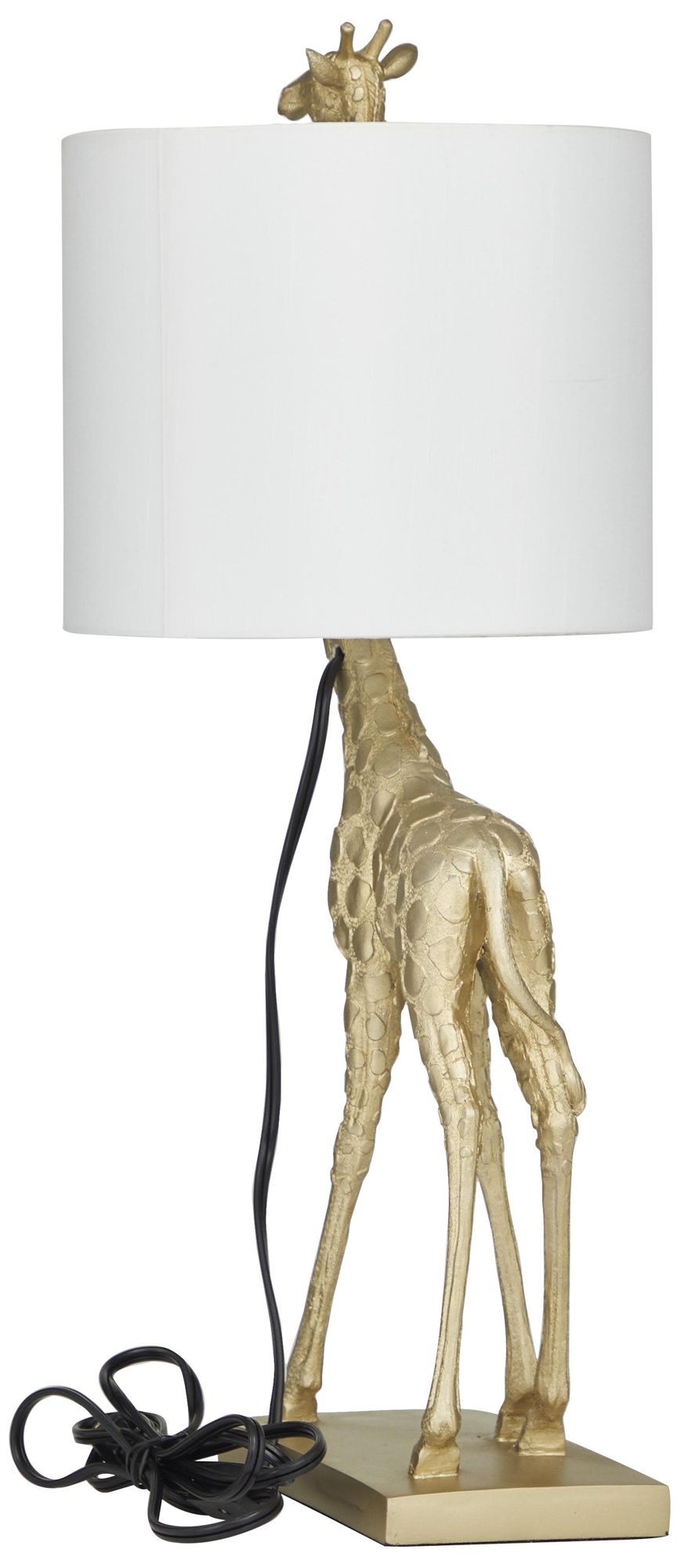 Image 5 Gold Polyresin Eclectic Table Lamp, 11" x 10" x 23" more views