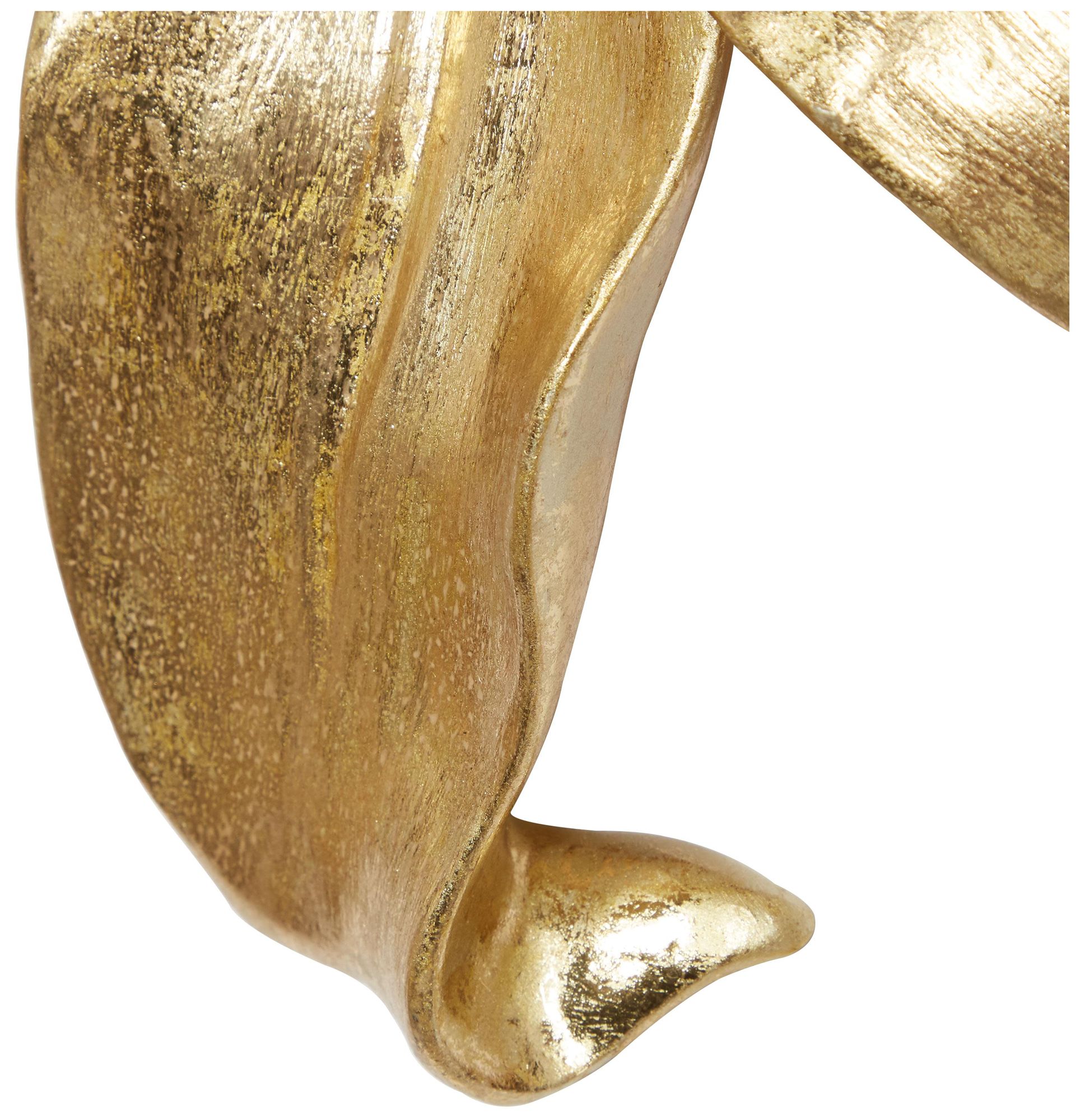 Image 4 Gold Polystone Contemporary Wall Decor, S/3 18", 14", 12"H more views