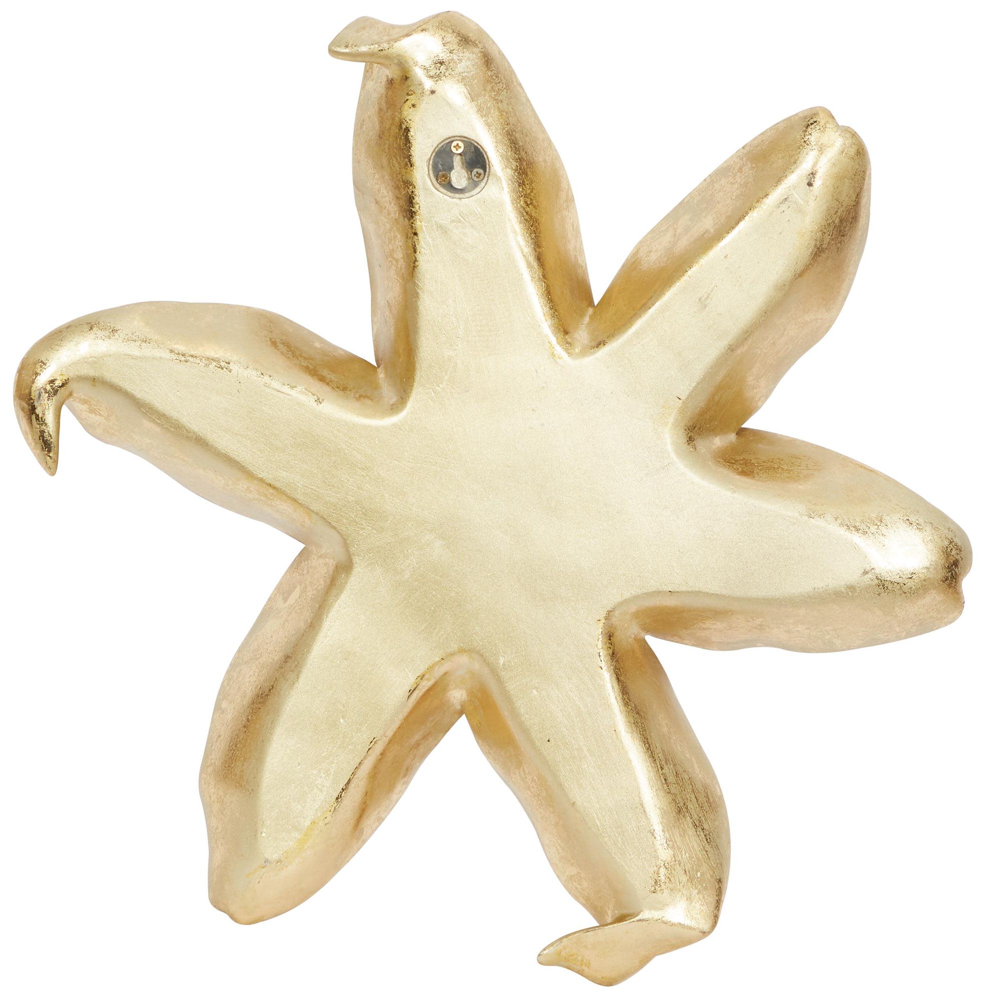 Image 5 Gold Polystone Contemporary Wall Decor, S/3 18", 14", 12"H more views