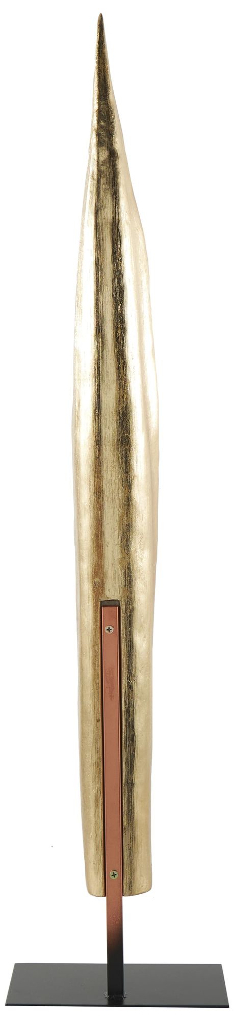 Image 5 Gold Polystone Glam Sculpture, 9" x 5" x 39" more views