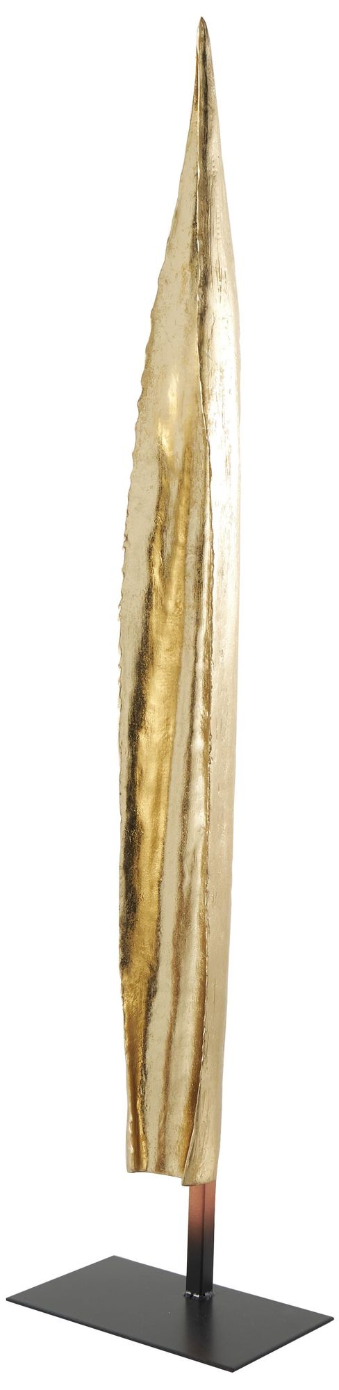 Gold Polystone Glam Sculpture, 9" x 5" x 39"
