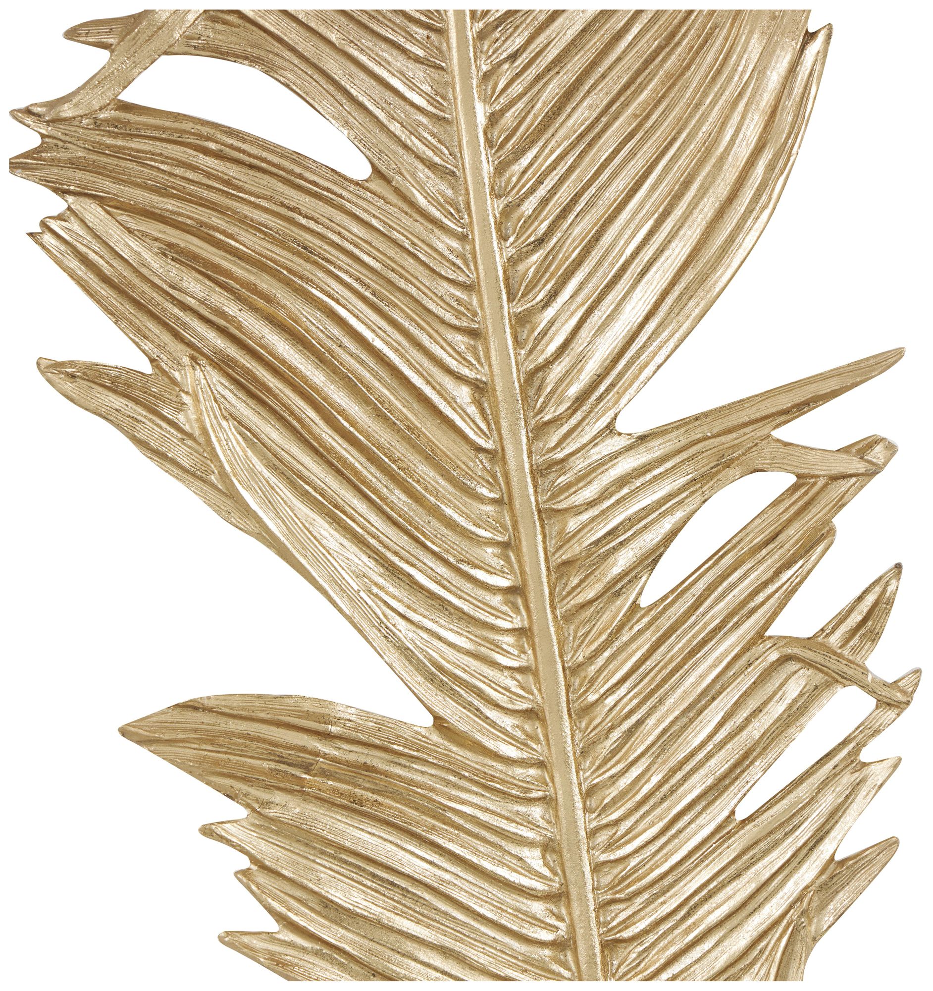 Image 4 Gold Polystone Glam Wall Decor, 14" x 2" x 47" more views