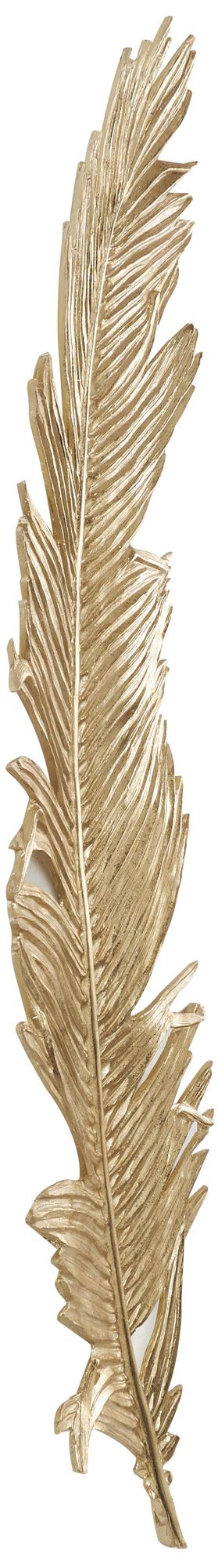 Image 6 Gold Polystone Glam Wall Decor, 14" x 2" x 47" more views