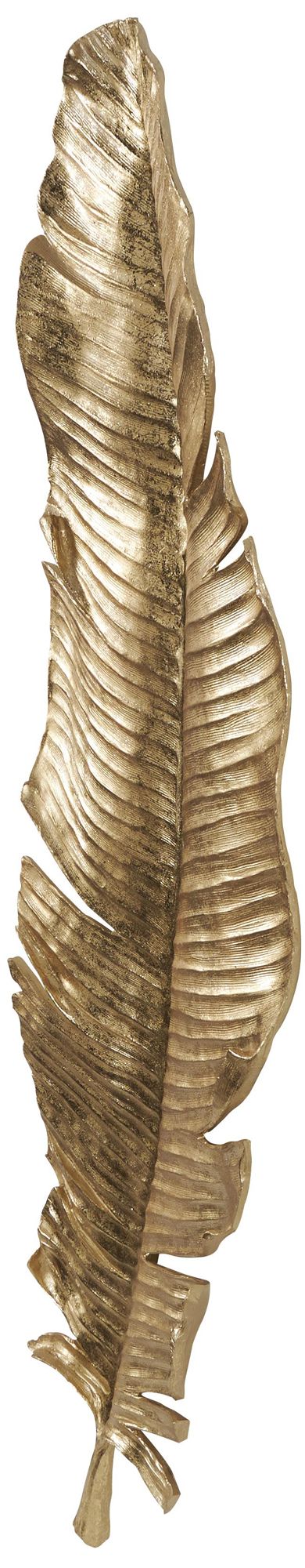 Image 6 Gold Polystone Glam Wall Decor, 14" x 3" x 47" more views