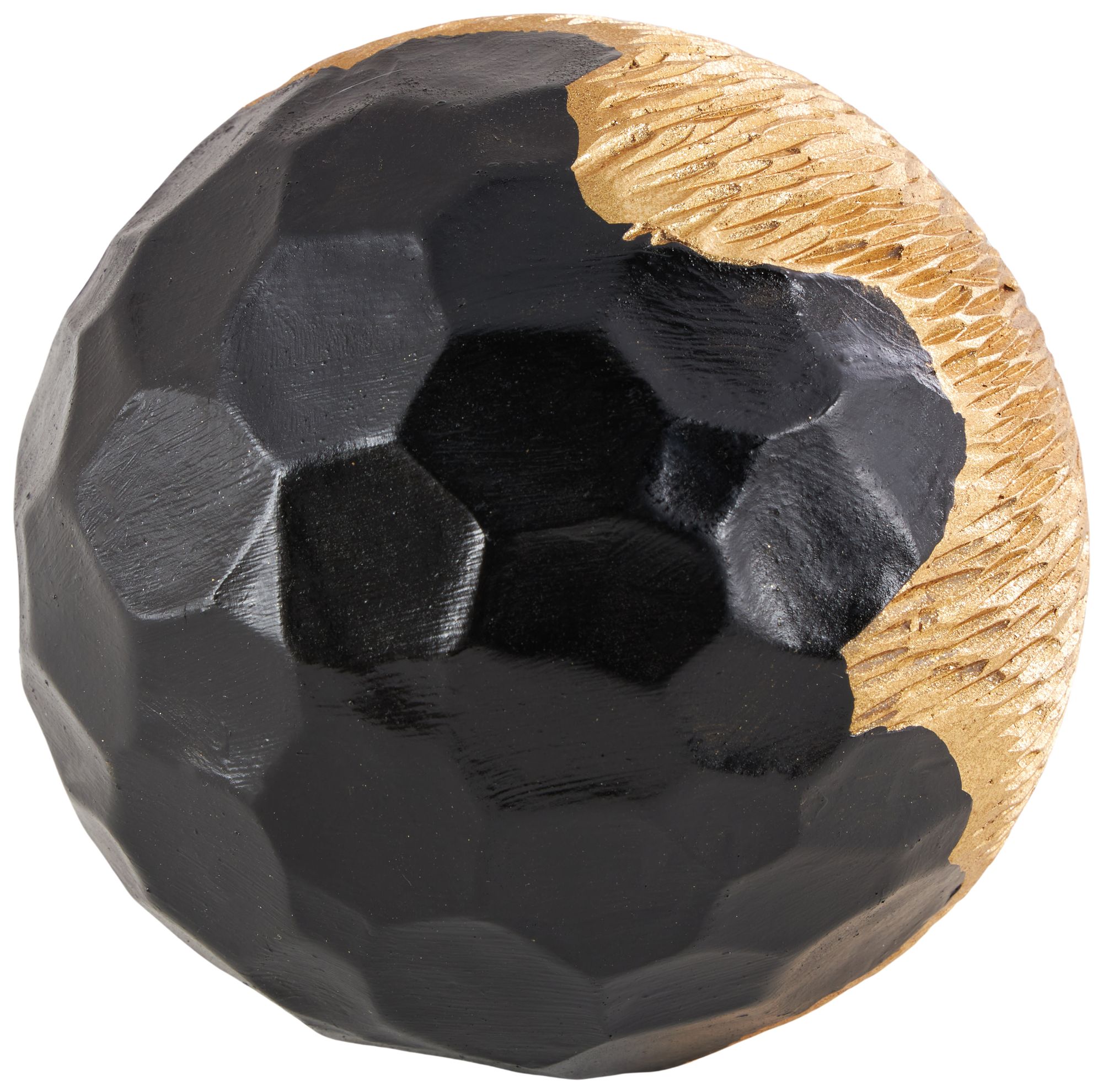 Image 2 Gold Resin Modern Orbs & Vase Filler, S/3 5", 4", 3"H more views