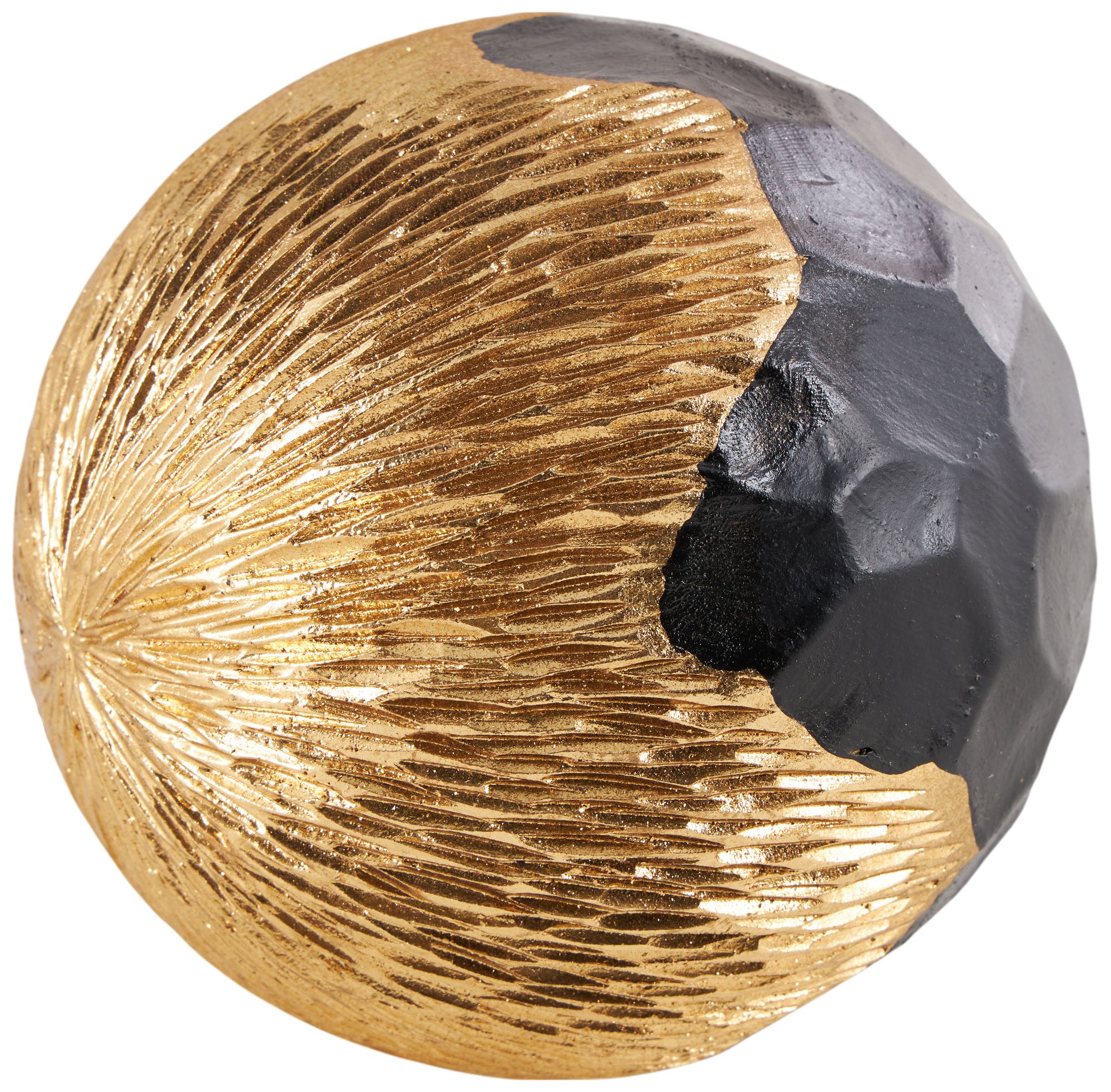 Image 3 Gold Resin Modern Orbs & Vase Filler, S/3 5", 4", 3"H more views