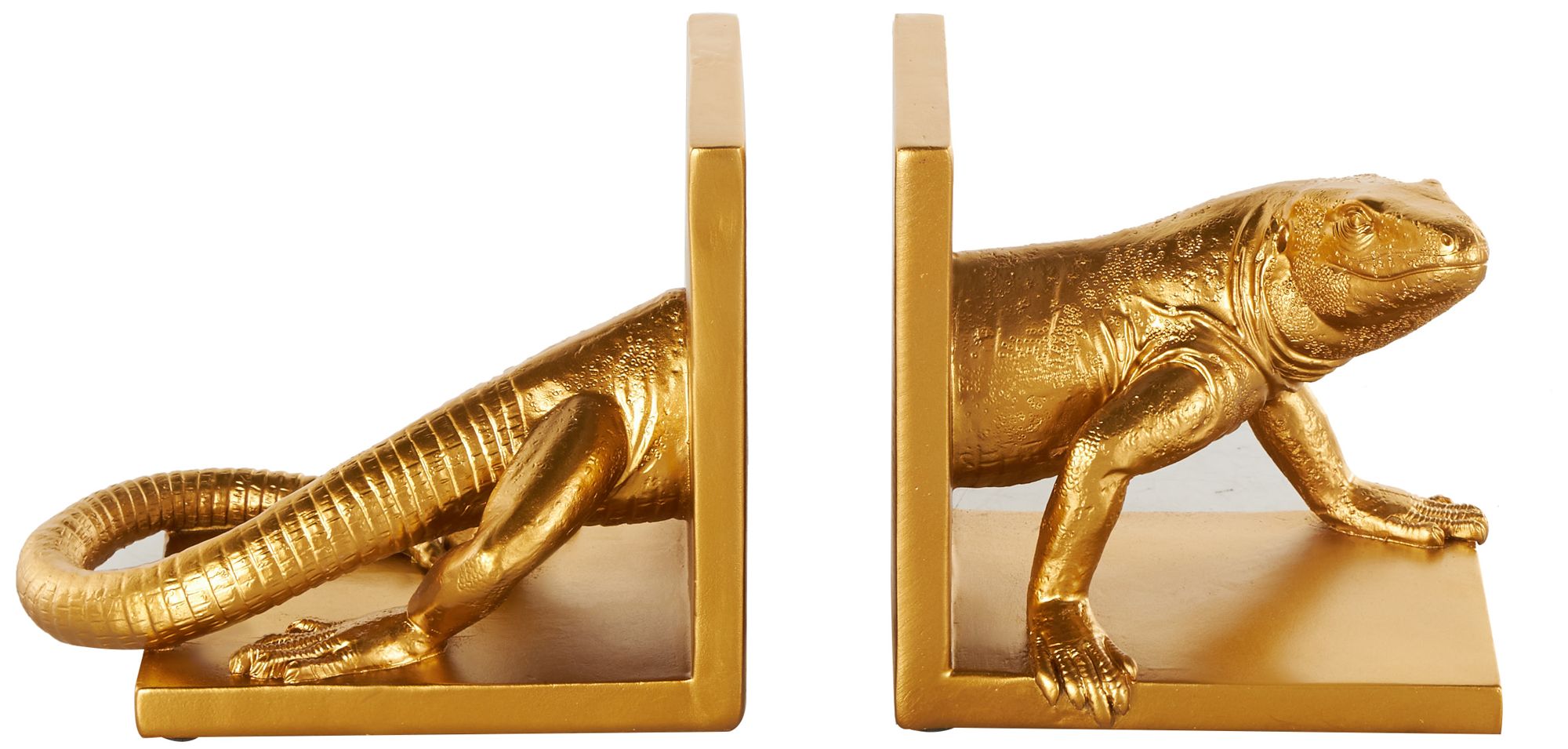 Traditional Gold Resin Bookends Set of 2 - #3741W | Lamps Plus