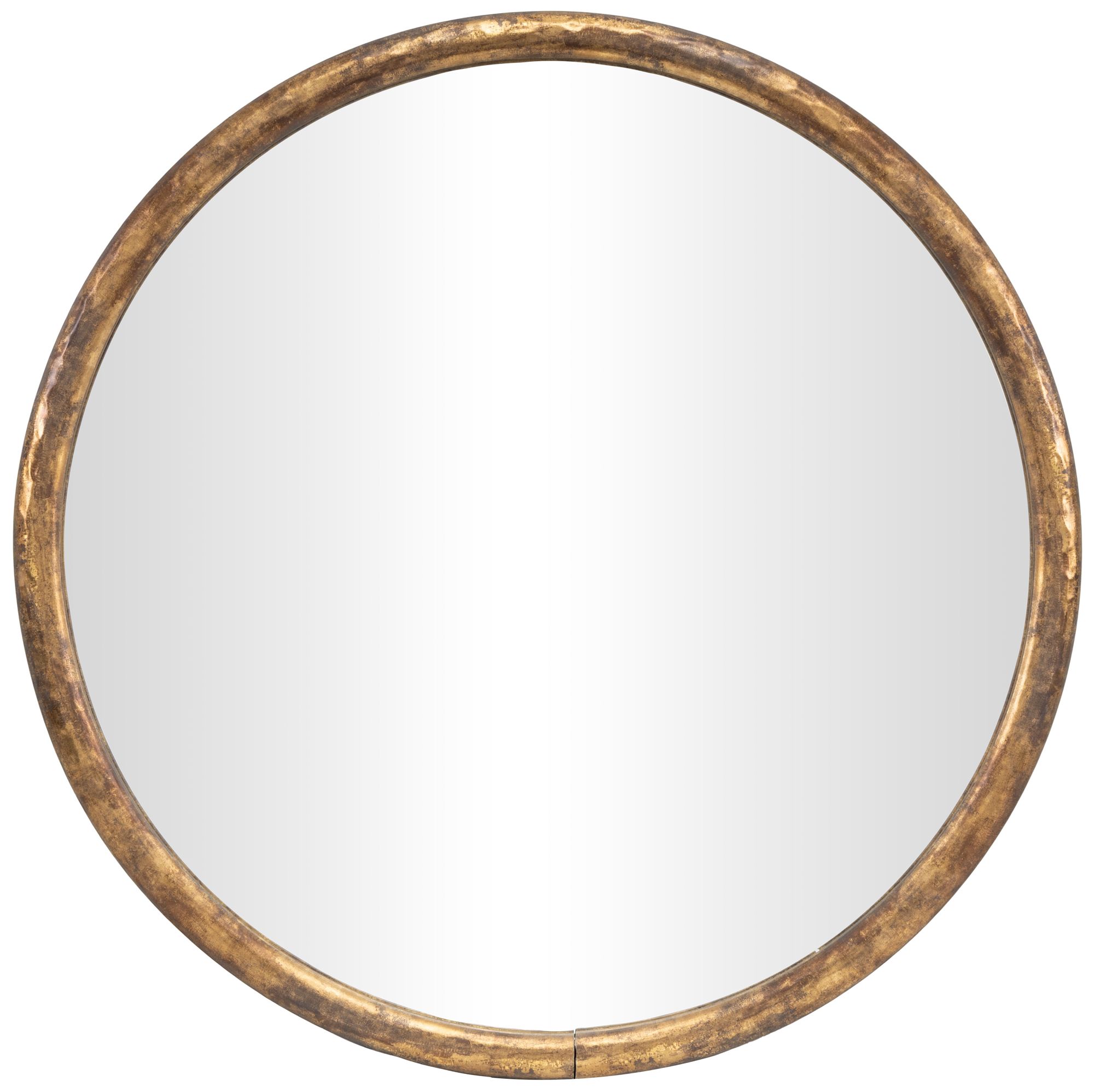 Image 2 Gold Resin Transitional Wall Mirror, 28" x 2" x 28"
