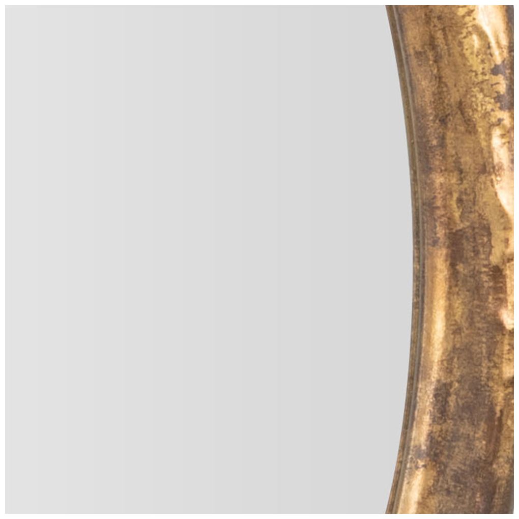 Gold Resin Transitional Wall Mirror, 28" x 2" x 28"