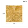 Gold Signature Sunburst 32 3/4"W Dimensional Box Wall Art