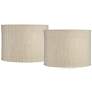 Thumbnail1 of Gold Silver Weave Set of 2 Drum Shades 15x15x11 (Spider)