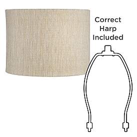 Image5 of Gold Silver Weave Set of 2 Drum Shades 15x15x11 (Spider) more views