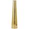 Gold Stainless Steel Metal Glam Vase, 9" x 9" x 36"