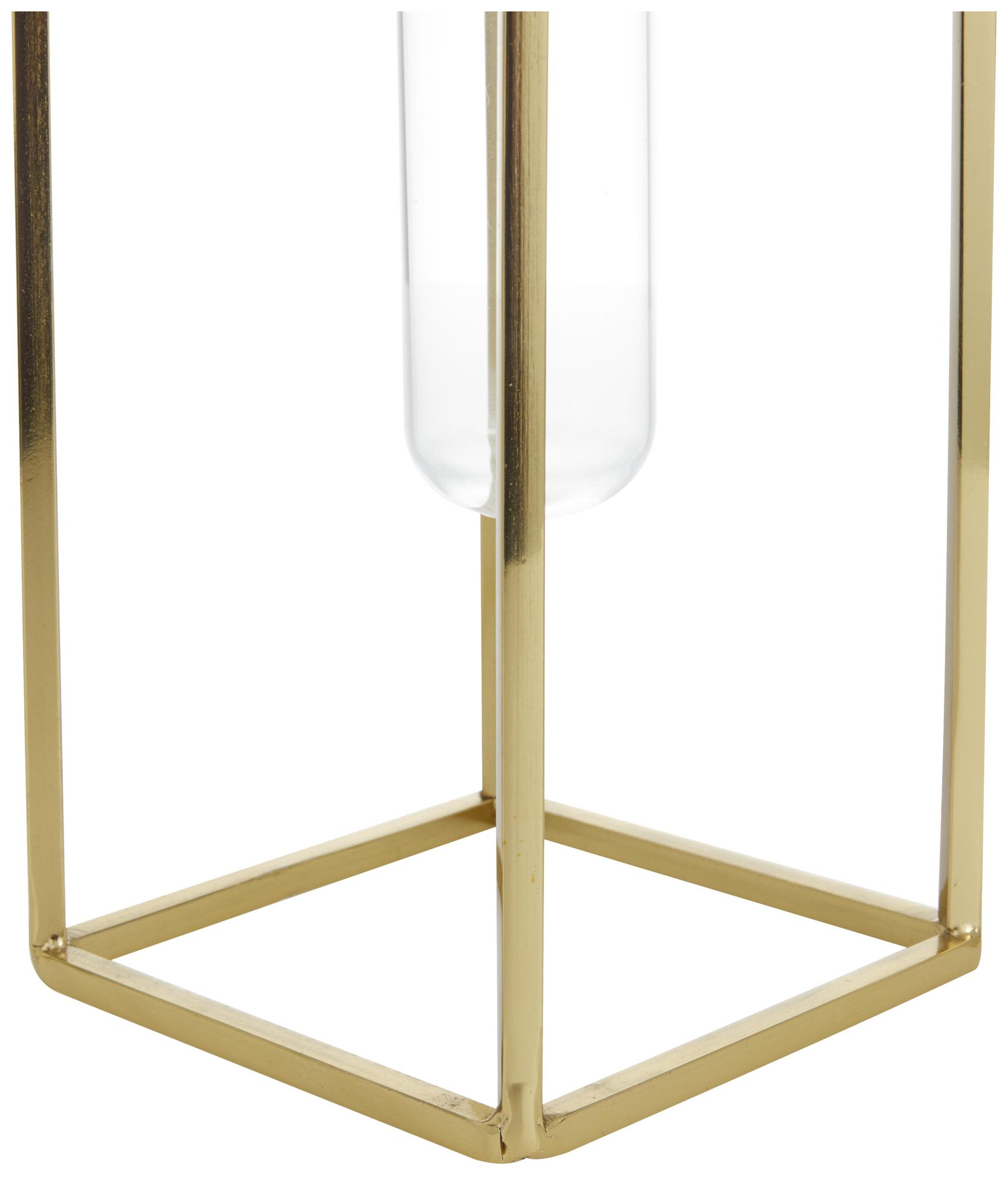 Image 4 Gold Stainless Steel Metal Glam Vase, S/3 13", 12", 9"H more views