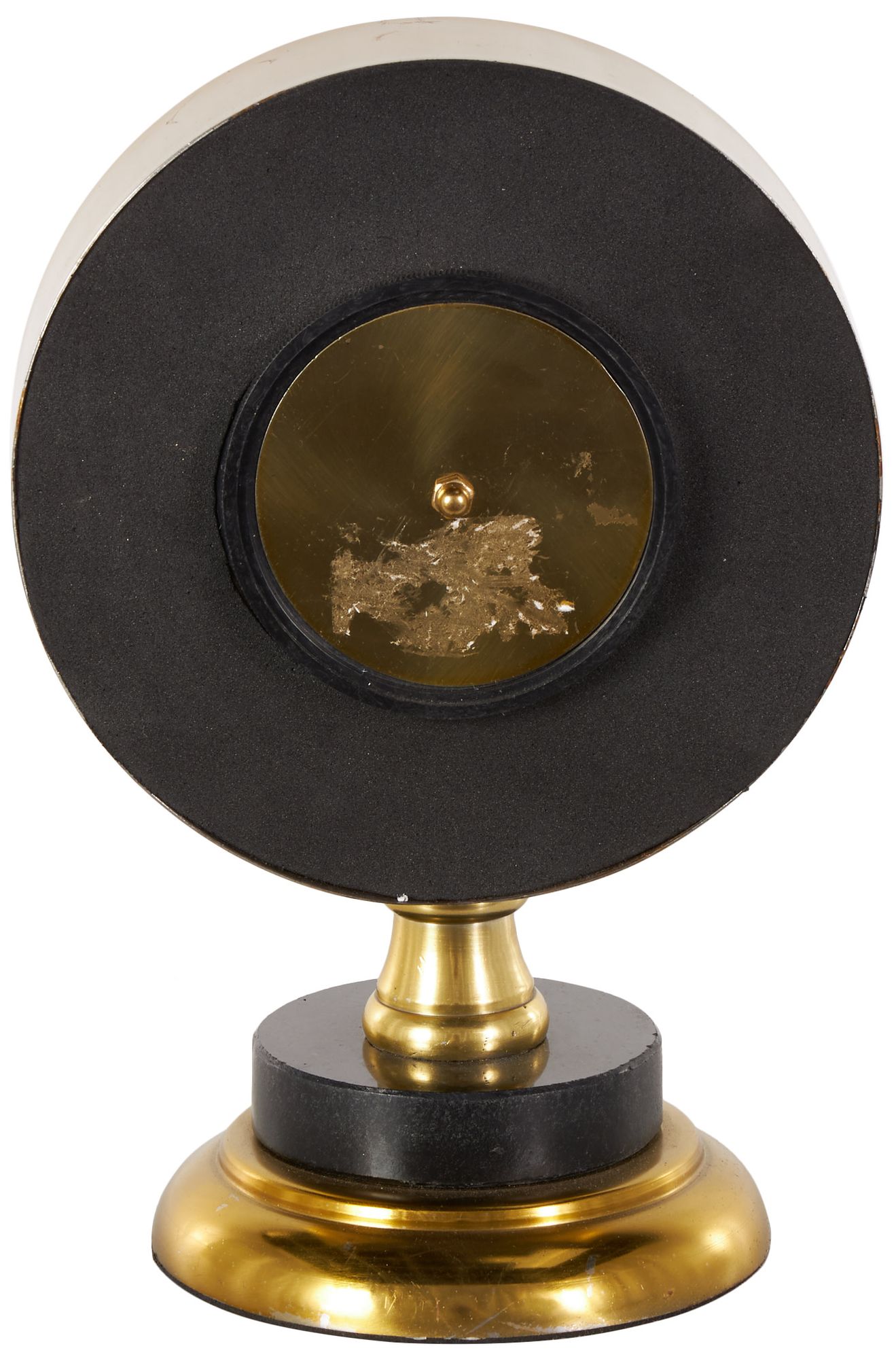 Image 5 Gold Stainless Steel Metal Modern Clock, 6" x 4" x 9" more views