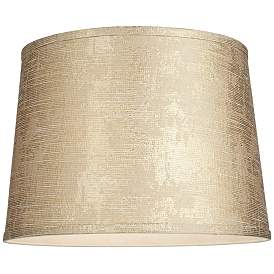 Image3 of Gold Tapered Lamp Shade 13x15x11 (Spider) more views