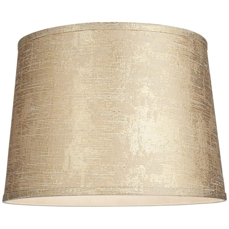 Image 3 Gold Tapered Lamp Shade 13x15x11 (Spider) more views