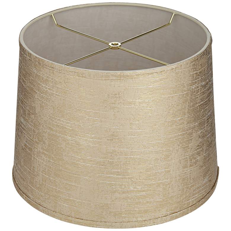 Image 4 Gold Tapered Lamp Shade 13x15x11 (Spider) more views