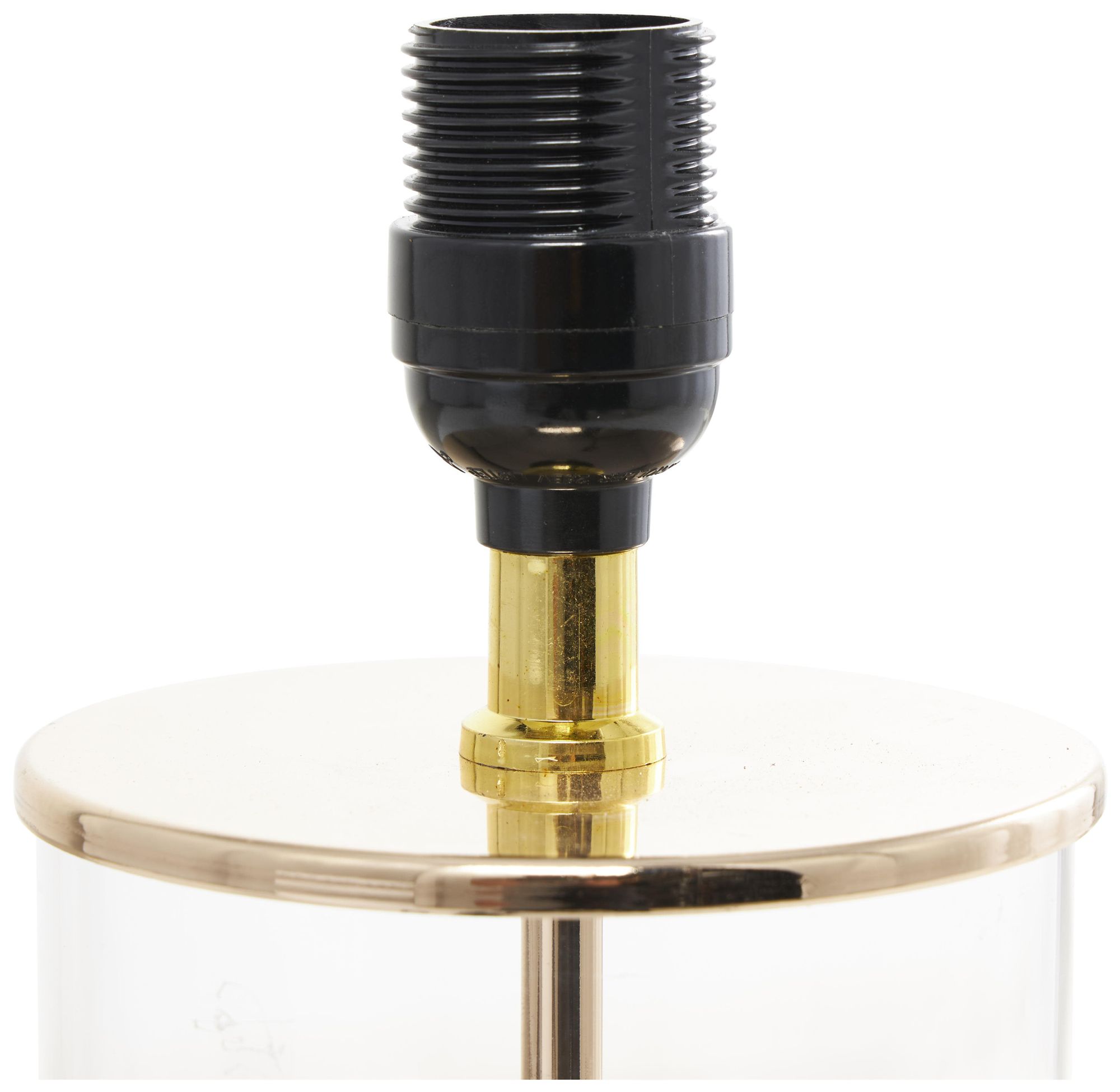 Image 3 Gold Tempered Glass Glam Table Lamp, 14" x 14" x 25" more views