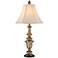 Gold Wash Candlestick Table Lamp