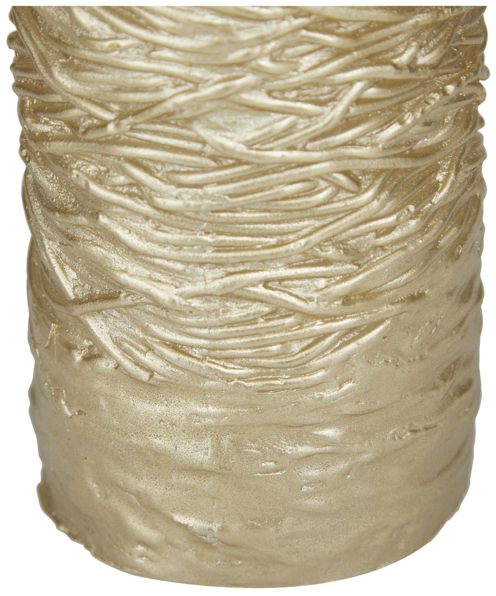 Image 2 Gold Wax Traditional Flameless Candle, S/3 6", 4", 3"H more views