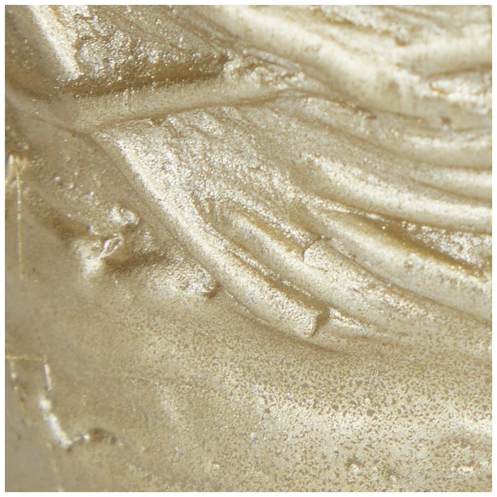Gold Wax Traditional Flameless Candle, S/3 6", 4", 3"H