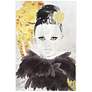 2_Gold Woman 1 Reverse Printed Tempered Glass with Silver Leaf Wall Art