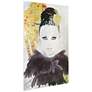 4_Gold Woman 1 Reverse Printed Tempered Glass with Silver Leaf Wall Art more views