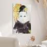 5_Gold Woman 1 Reverse Printed Tempered Glass with Silver Leaf Wall Art more views