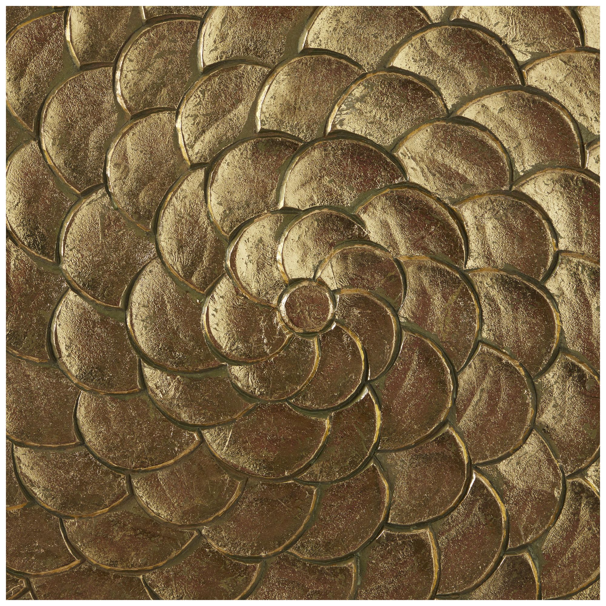Image 4 Gold Wood Contemporary Wall Decor, 47" x 2" x 47" more views