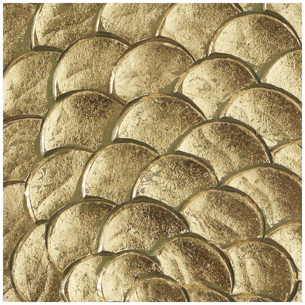 Gold Wood Contemporary Wall Decor, 47" x 2" x 47"