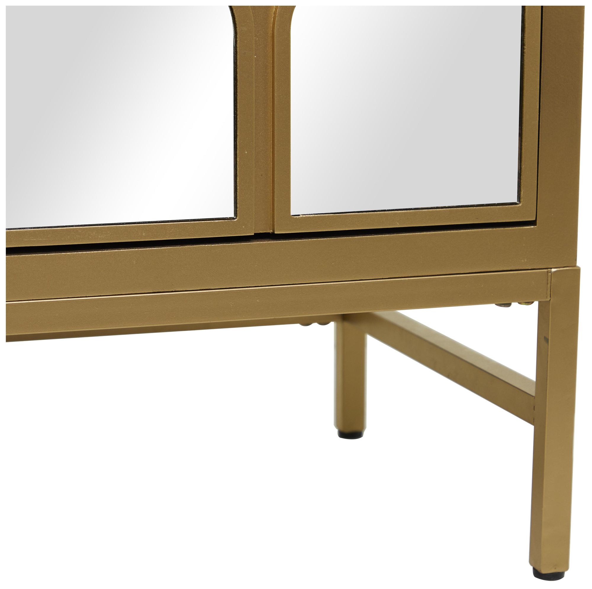 Image 3 Gold Wooden Glam Chest, 32" x 16" x 32" more views