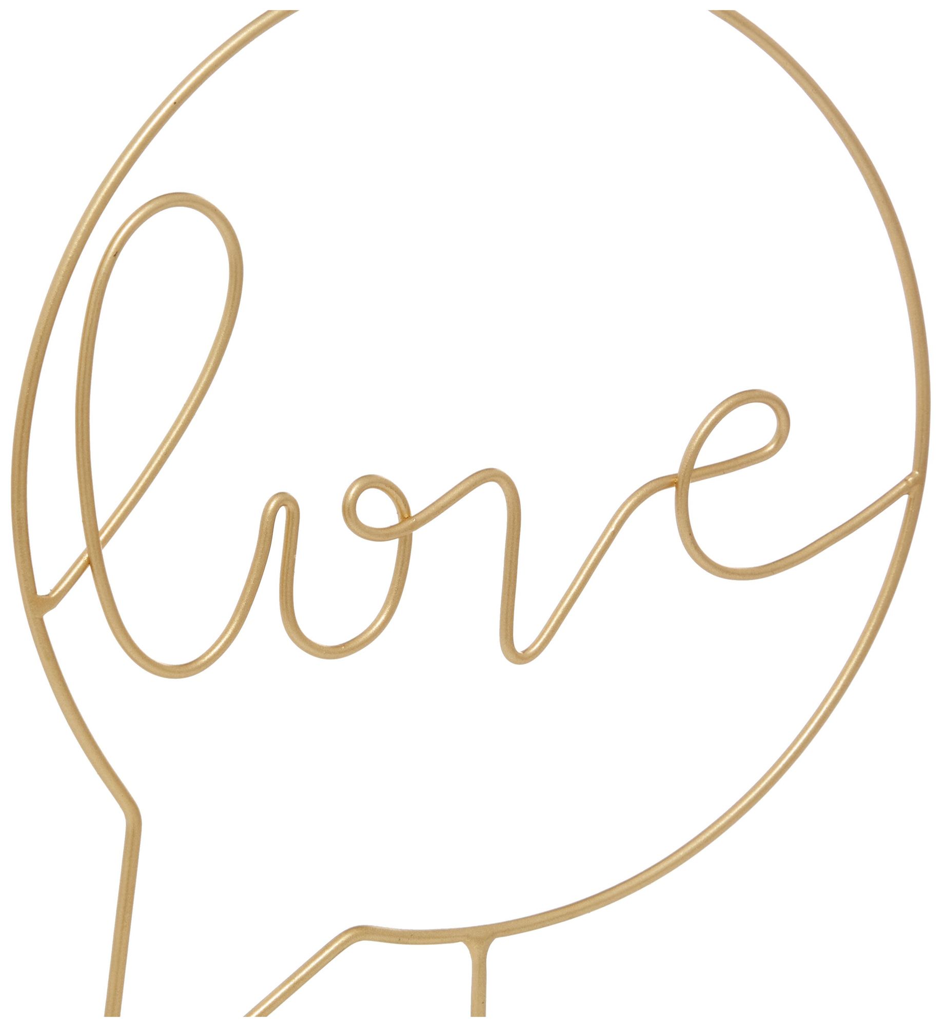 Image 2 Gold Wooden Traditional Decorative Sign, S/3 9"W, 13"H more views