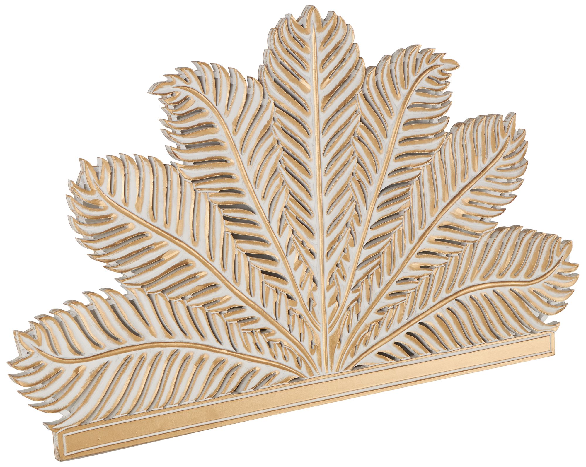 Image 6 Gold Wooden Traditional Wall Decor, 60" x 1" x 36" more views