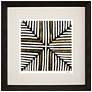 Gold Zulu I 32" Square Exclusive Giclee Framed Wall Art