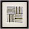 Gold Zulu II 32" Square Exclusive Giclee Framed Wall Art