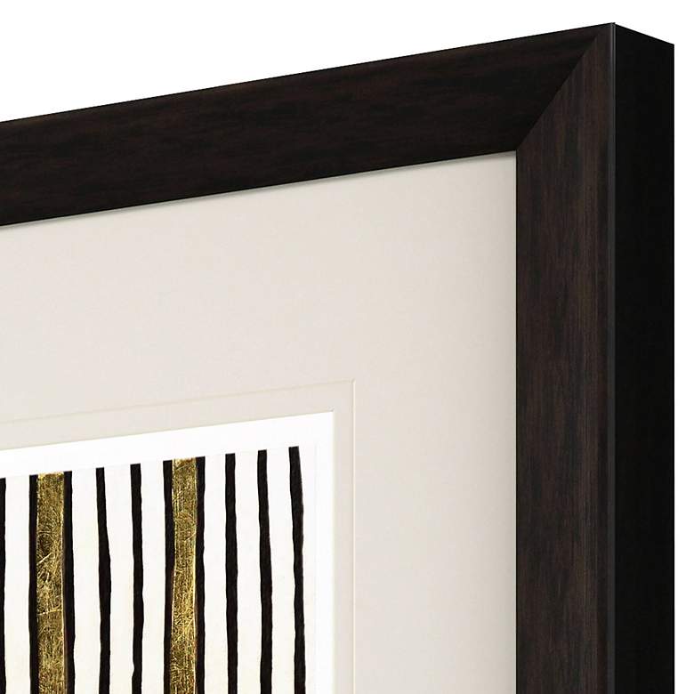 Image 2 Gold Zulu II 32" Square Exclusive Giclee Framed Wall Art more views