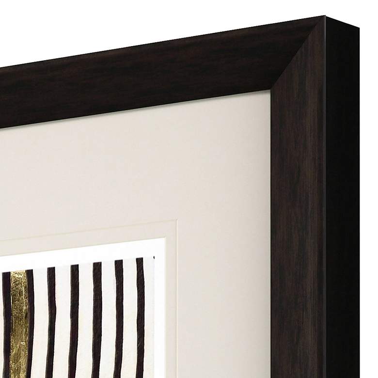Image 2 Gold Zulu IV 32" Square Exclusive Giclee Framed Wall Art more views