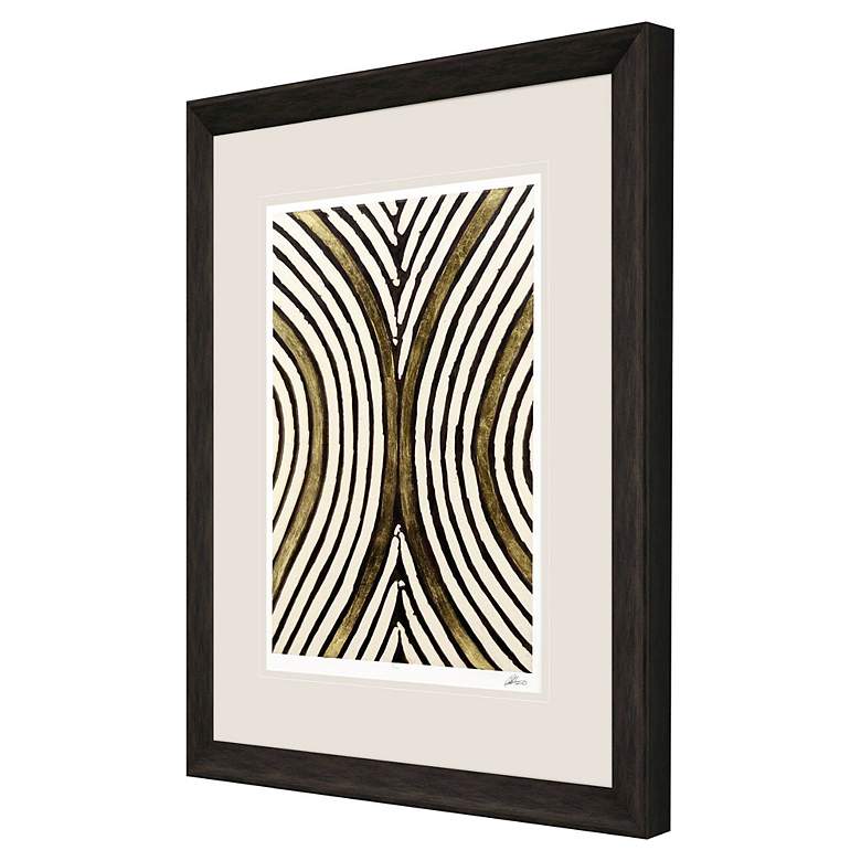 Image 3 Gold Zulu V 38" High Rectangular Giclee Framed Wall Art more views